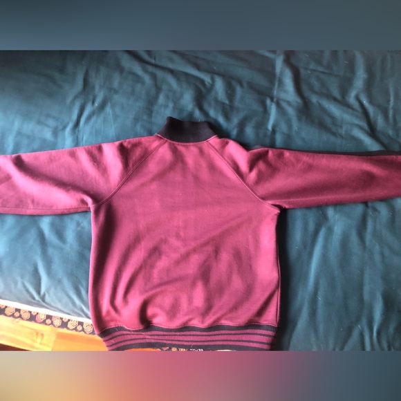 From Old Navy.Black and red stripes on the collar,wrists and the bottom. - Picture 3 of 3